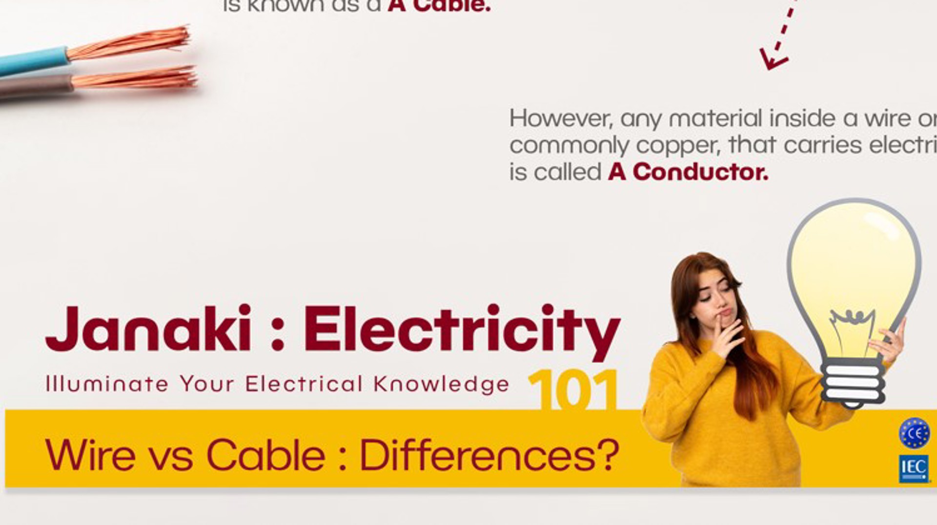 Janaki: Electricity 101 Wire vs Cable: Understanding the Difference